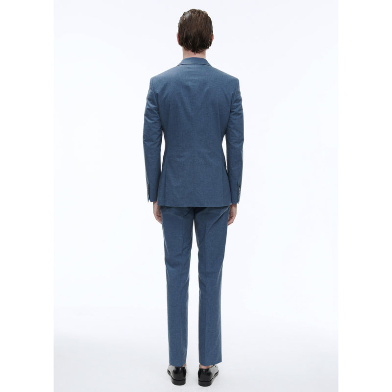 2-Piece Suit in Light Sand Cotton - Earthenware - Men