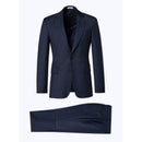Fursac - Traje 2 piezas de lana con estampado Príncipe de Gales - Azul marino - Hombre