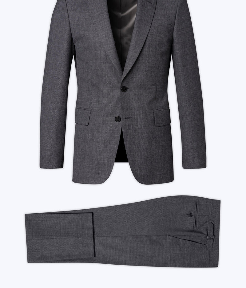 Fursac - Traje Natté de 2 piezas - Gris antracita - Hombre