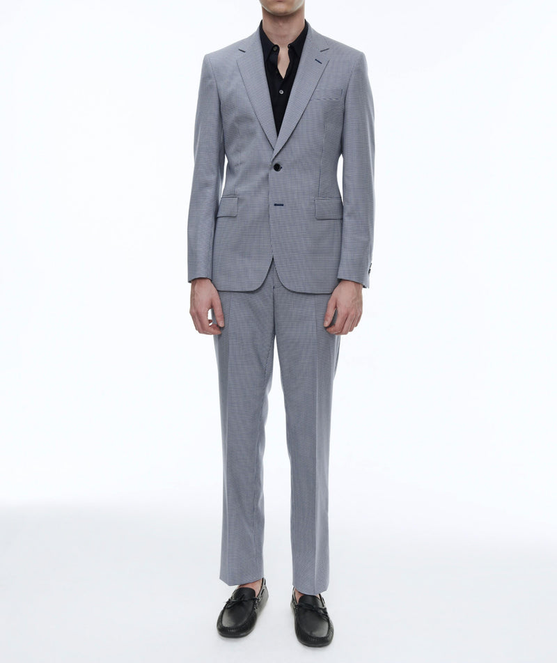 Fursac - Traje 2 Piezas De Lana Pata De Gallo - Indigo - Hombre