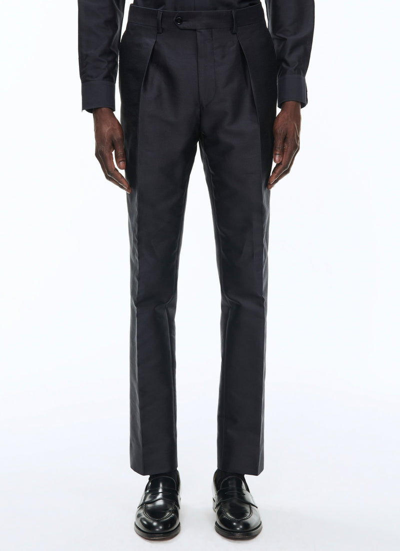 Fursac - Costume 2 Pièces En Soie - Marine - Homme