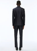 Fursac - Costume 2 Pièces En Soie - Marine - Homme