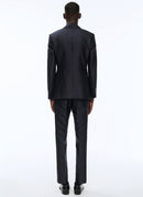 Fursac - Traje de seda de 2 piezas - Azul marino - Hombre