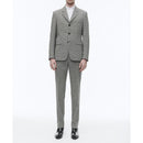 Traje entallado de 3 botones - Gris - Cuadros a cuadros