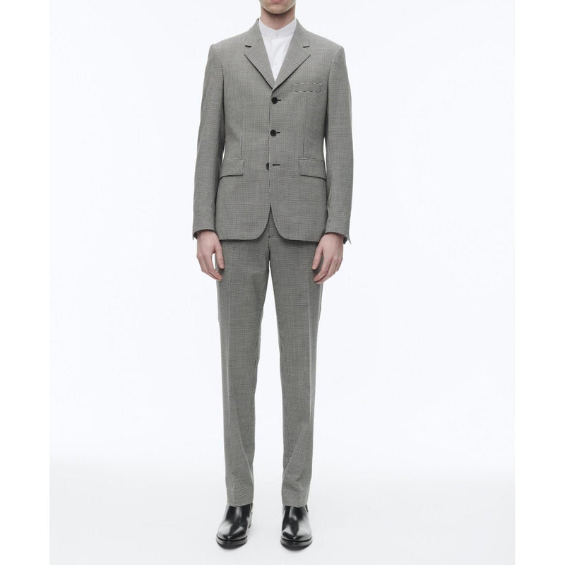 Traje entallado de 3 botones - Gris - Cuadros a cuadros