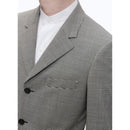 Traje entallado de 3 botones - Gris - Cuadros a cuadros