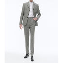 Traje entallado de 3 botones - Gris - Cuadros a cuadros