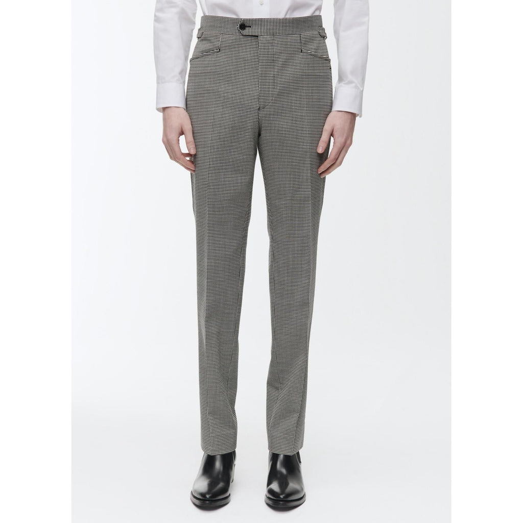 Fursac - Traje Ajustado de 3 Botones - Gris - Cuadros Vichy