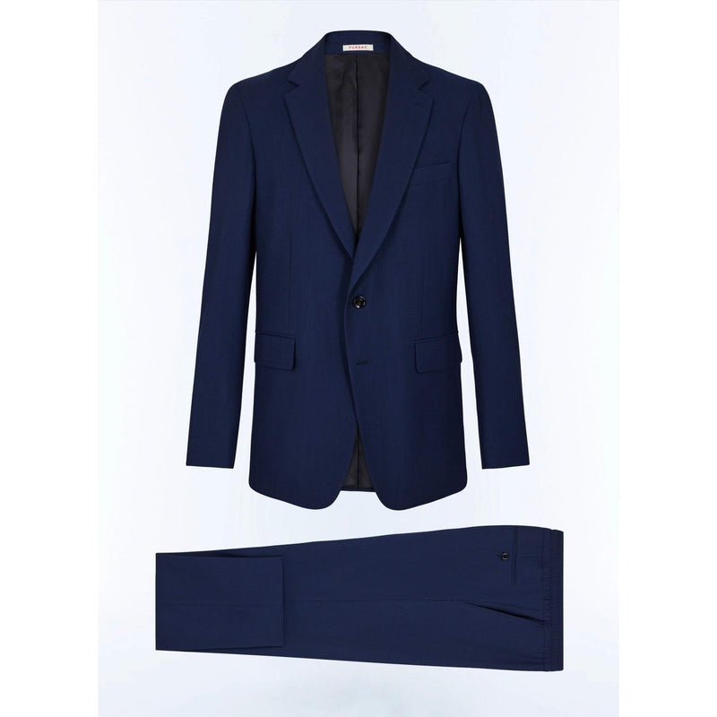 Traje 2 piezas tejido recto de lana - Carbono - Hombre