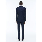 Striped Certified Wool Suit - Blue