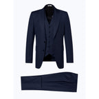 Striped Certified Wool Suit - Blue
