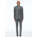 Costume Croisé Ajusté En Laine Vierge - Gris