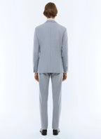Costume Pied-De-Poule - Bleu Layette