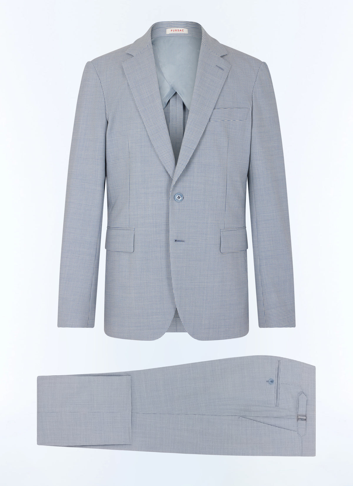 Costume Pied-De-Poule - Bleu Layette