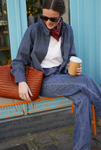 Lou Navy Stripe Overshirt