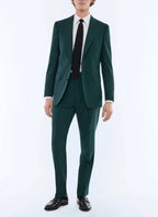 Costume En Toile Fresco - Vert Anglais