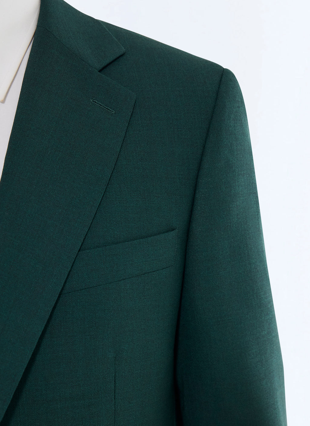 Costume En Toile Fresco - Vert Anglais