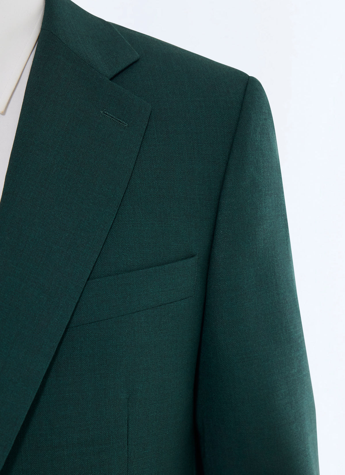 Costume En Toile Fresco - Vert Anglais