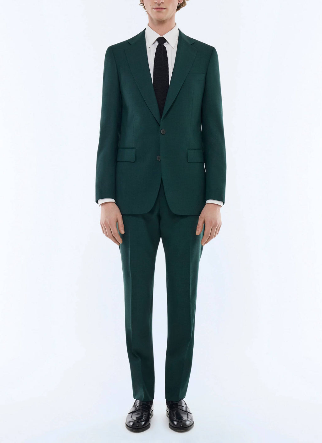 Costume En Toile Fresco - Vert Anglais