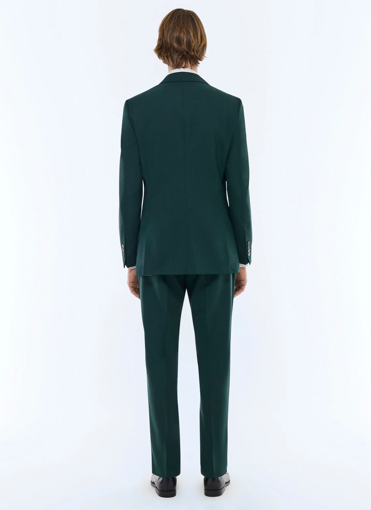 Costume En Toile Fresco - Vert Anglais