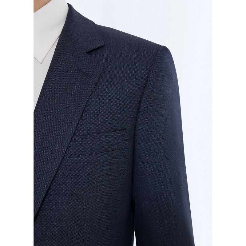 Traje slim fit de lana virgen sintética - Azul