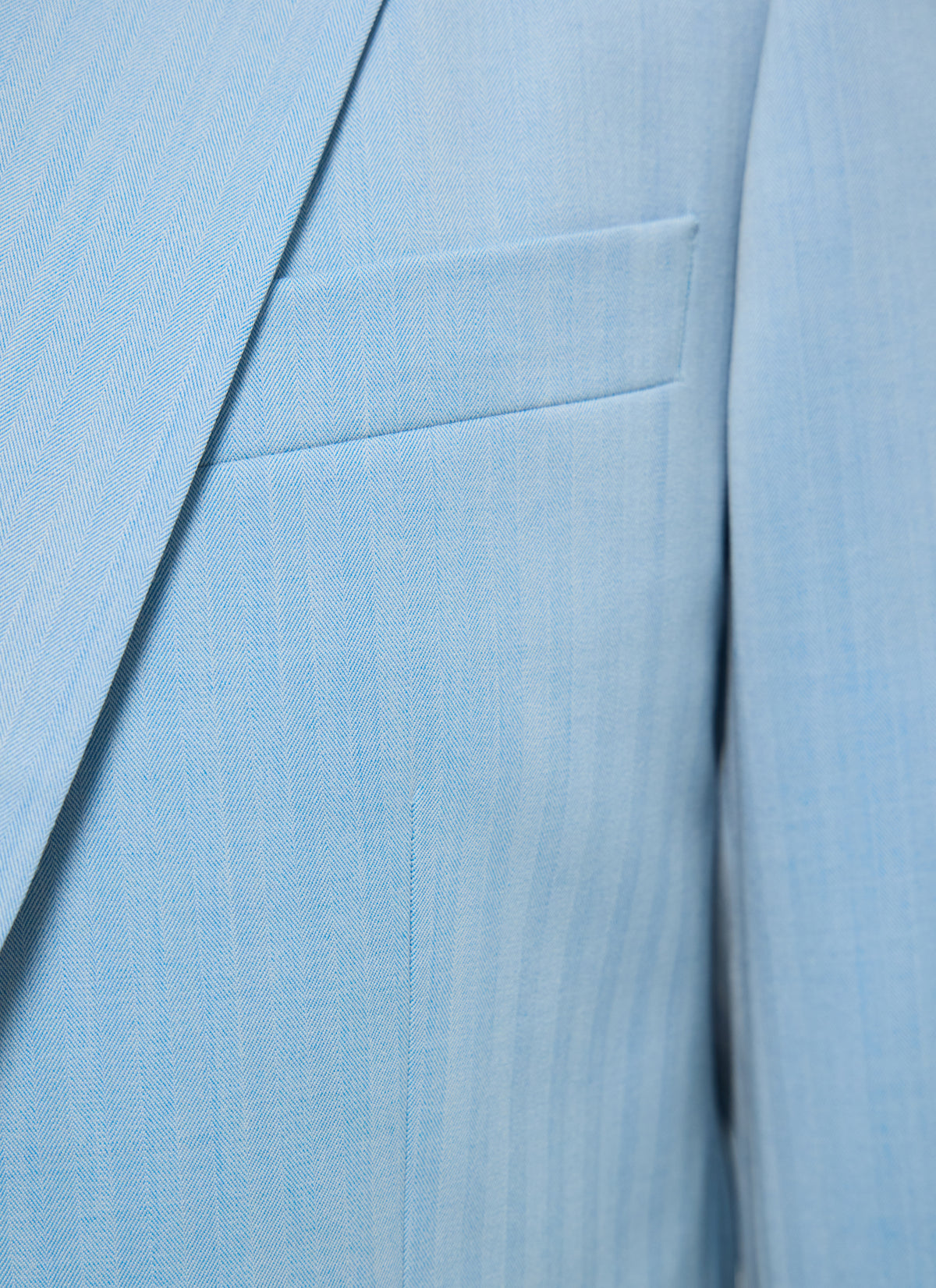 Costume À Chevrons - Bleu Layette