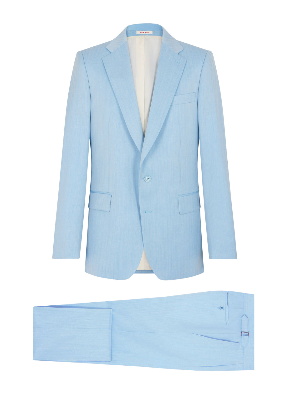 Costume À Chevrons - Bleu Layette