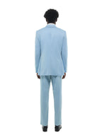 Costume À Chevrons - Bleu Layette