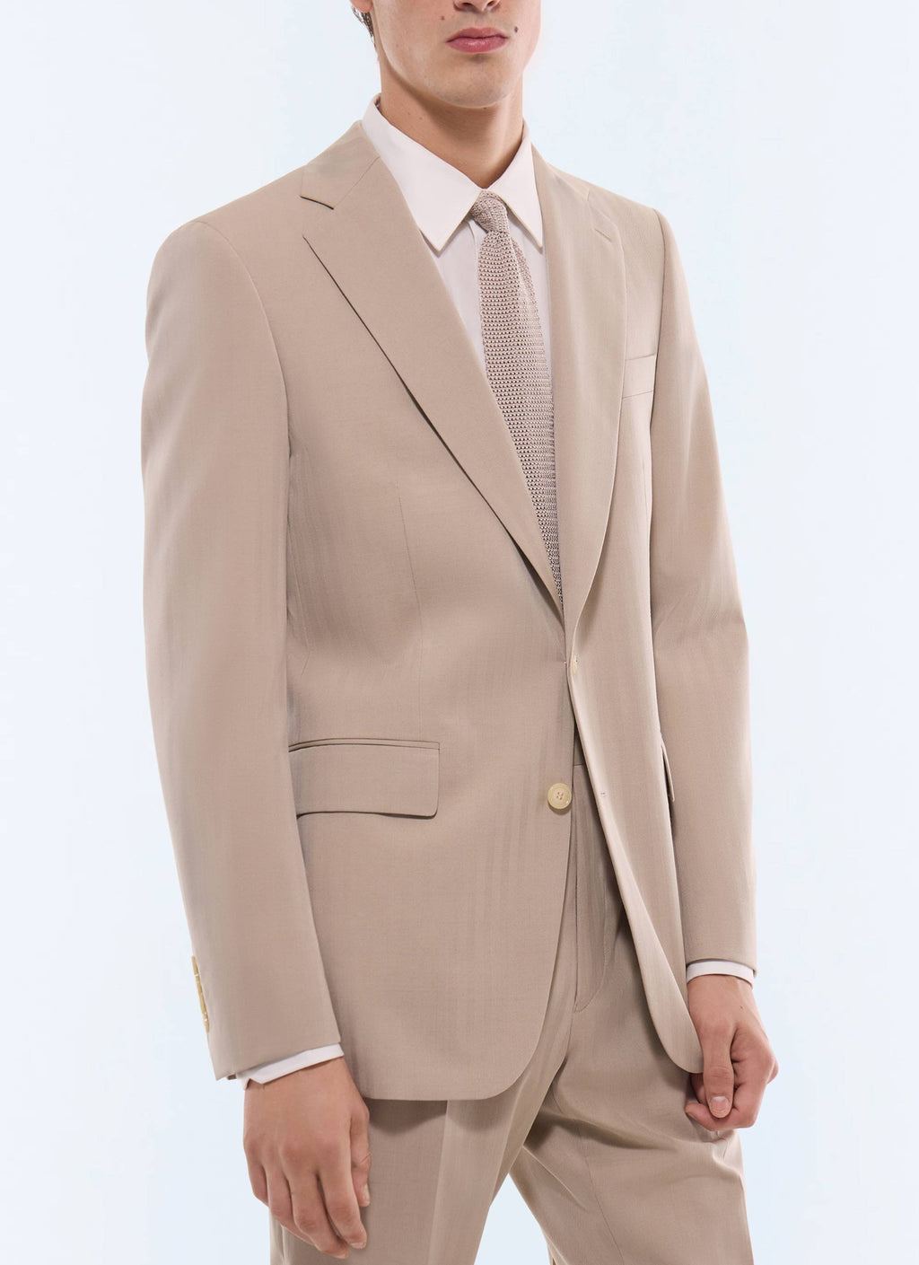Costume À Chevrons - Ficelle