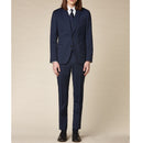 Fursac - 3 Piece Serge De Laine Navy Blue Suit - Navy Blue - Serge Unie