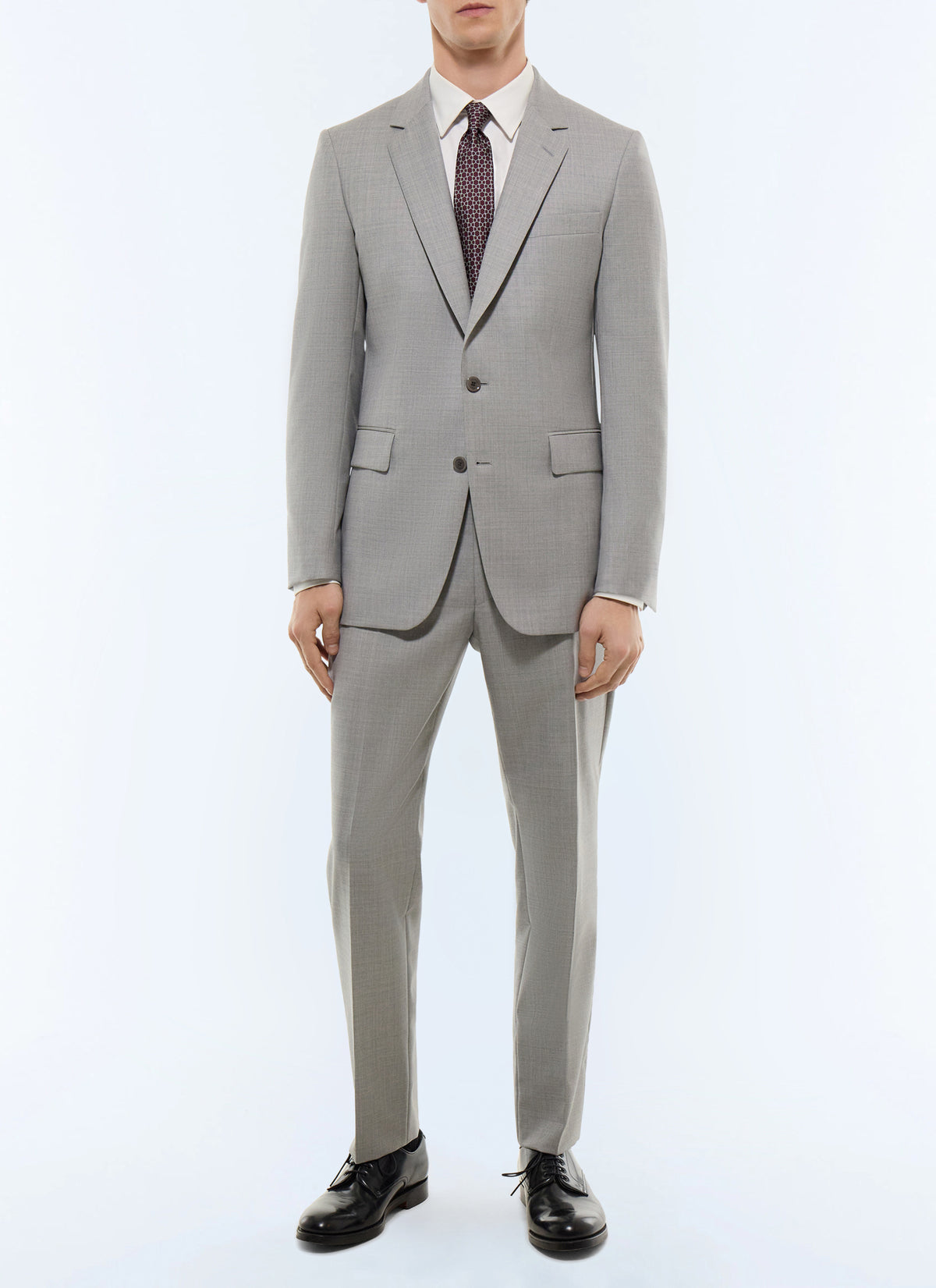 Costume Fil-À-Fil - Gris Clair