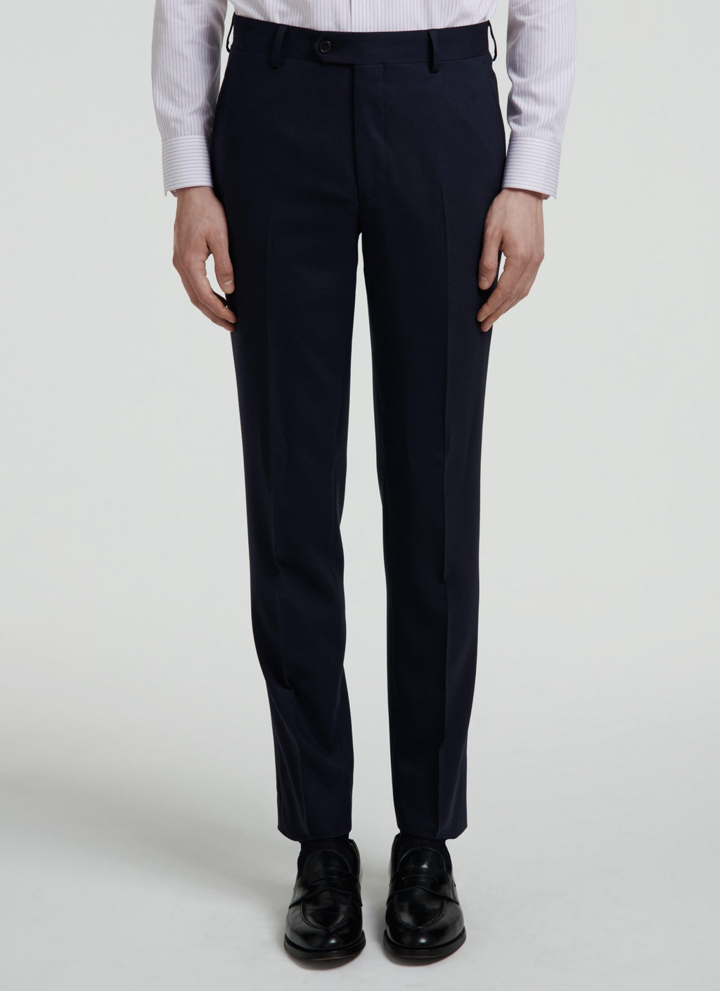 Fursac - 2-Piece Suit in Soft Plain Navy Crêpe - Navy