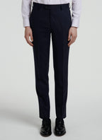 Fursac - 2-Piece Suit in Soft Plain Navy Crêpe - Navy