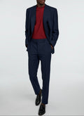 Fursac - Blue Double-Breasted 2-Piece Textured Wool-Blend Suit - Carbon - Men