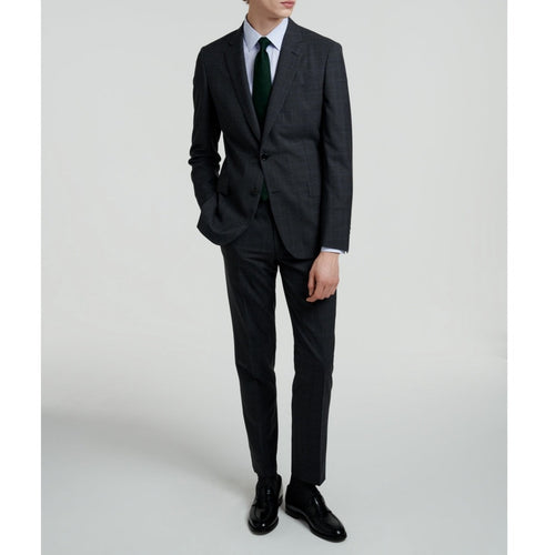 Fursac - Prince Of Wales Pattern Wool Suit - Grey - Prince Of Wales Pattern Blue