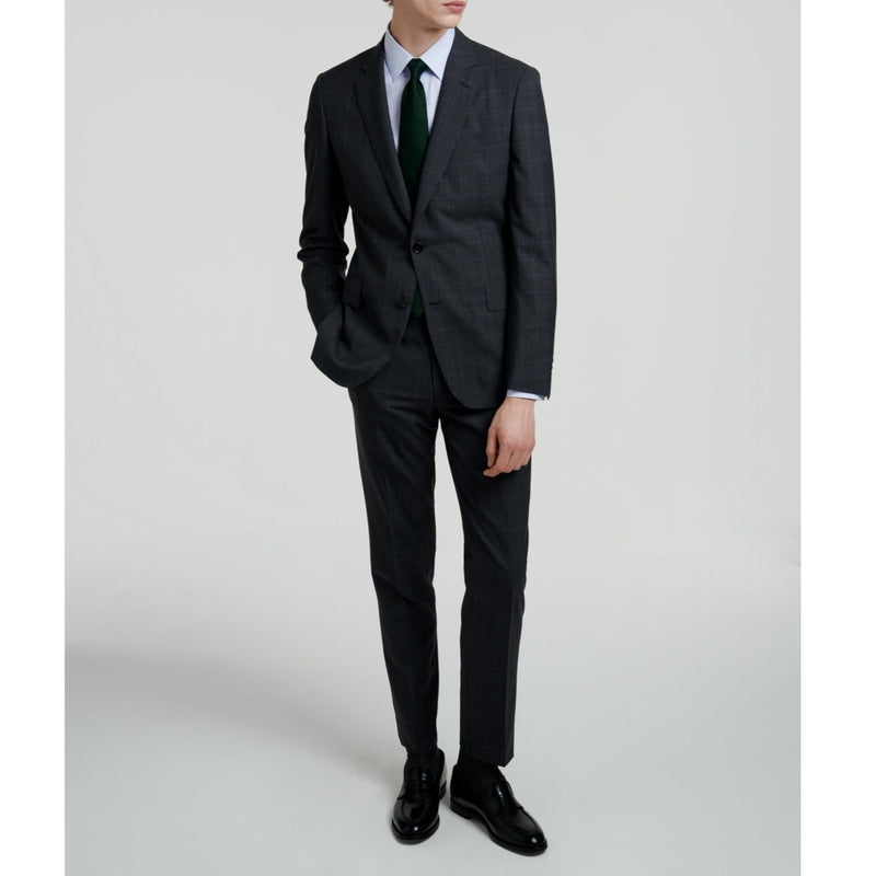 Fursac - Prince Of Wales Pattern Wool Suit - Grey - Prince Of Wales Pattern Blue