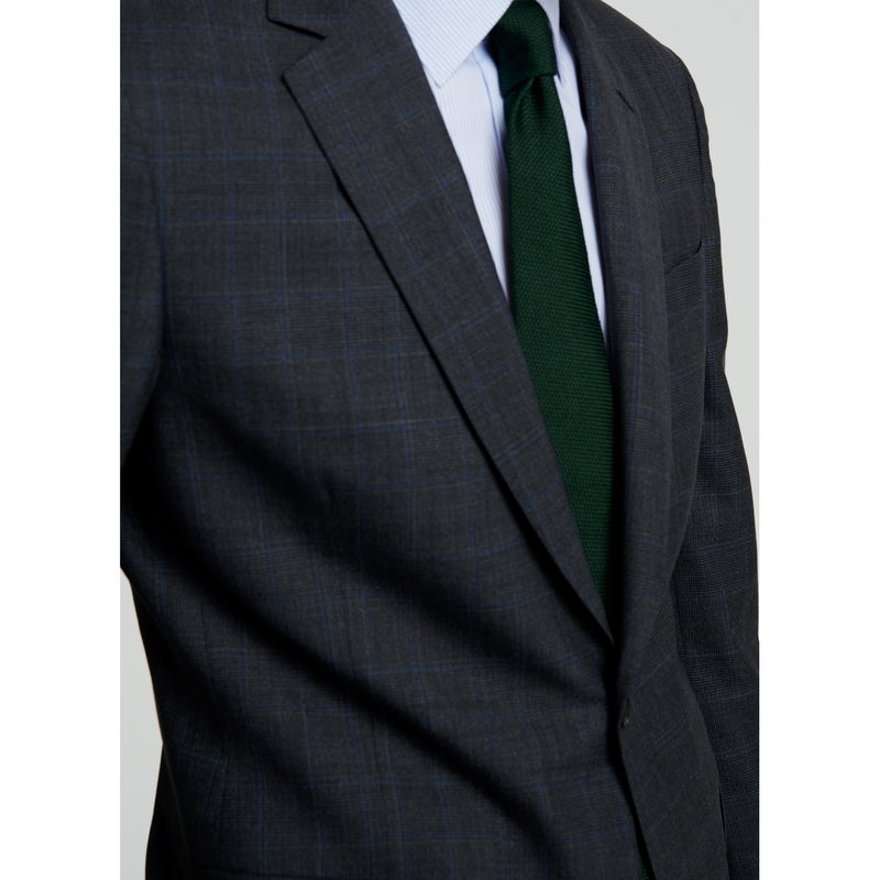 Fursac - Prince Of Wales Pattern Wool Suit - Grey - Prince Of Wales Pattern Blue