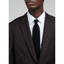 Fursac - Micro Pattern Wool Canvas Suit - Brown - Micro Pattern