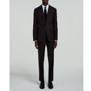 Fursac - Micro Pattern Wool Canvas Suit - Brown - Micro Pattern