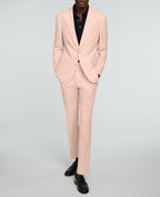 Fursac - Costume 2 Pièces En Crêpe De Coton Mélangé - Rose - Homme
