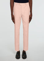 Fursac - Costume 2 Pièces En Crêpe De Coton Mélangé - Rose - Homme
