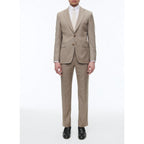 2-Piece Wool Serge Suit - Beige - Men