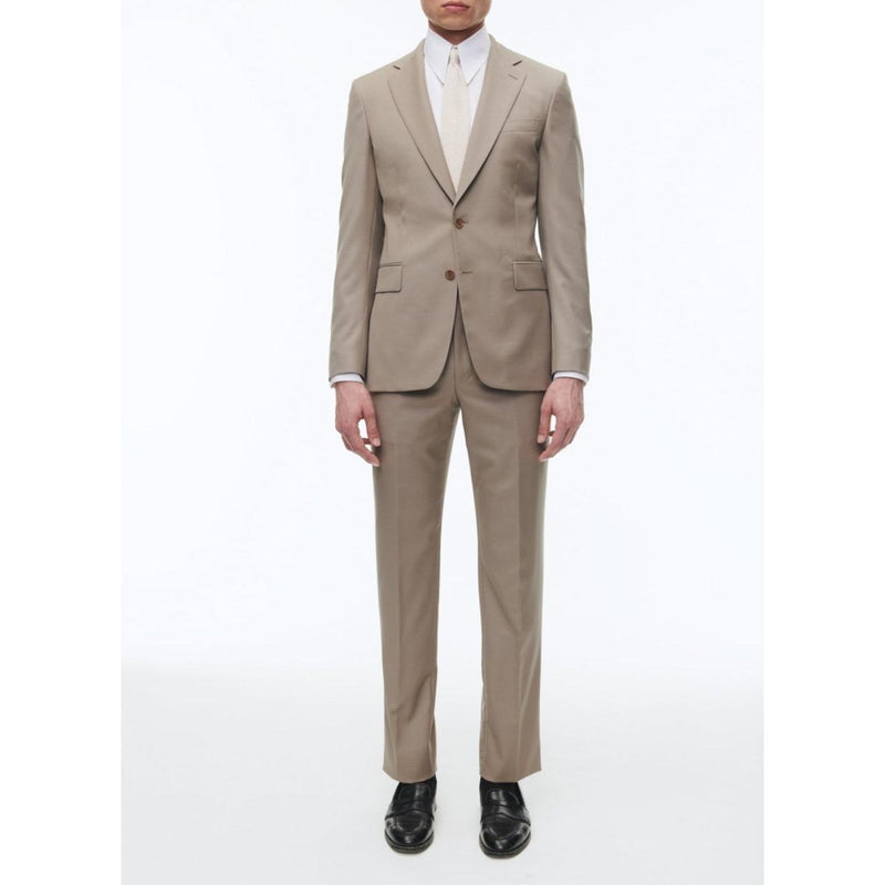 Costume 2 Pièces En Serge De Laine - Beige - Homme