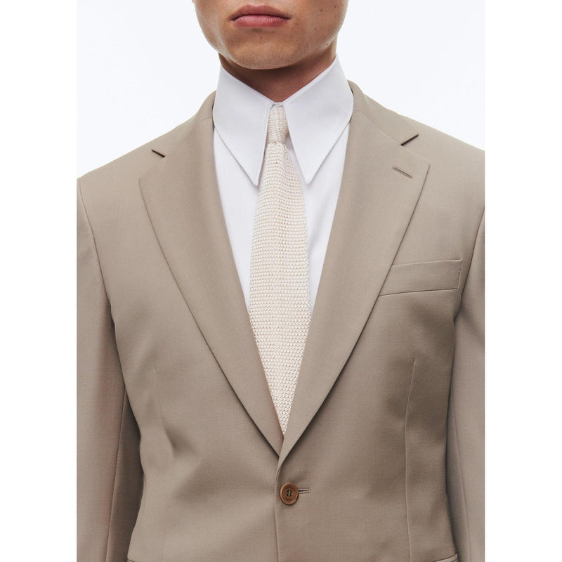 Costume 2 Pièces En Serge De Laine - Beige - Homme