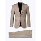 2-Piece Wool Serge Suit - Beige - Men