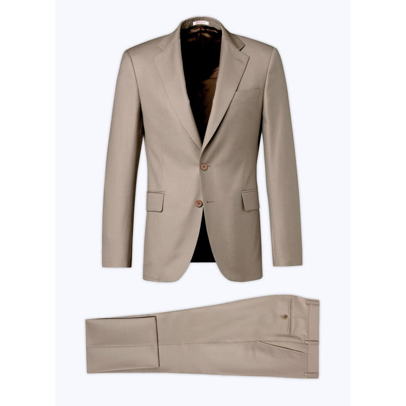 Costume 2 Pièces En Serge De Laine - Beige - Homme