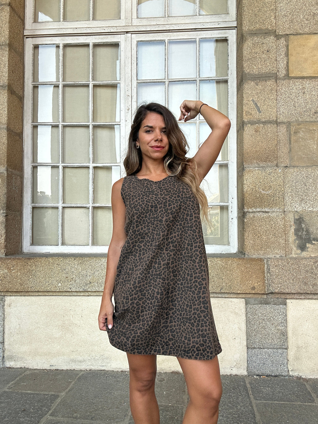 Vestido Léa de leopardo