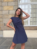 Robe courte Carlota marine