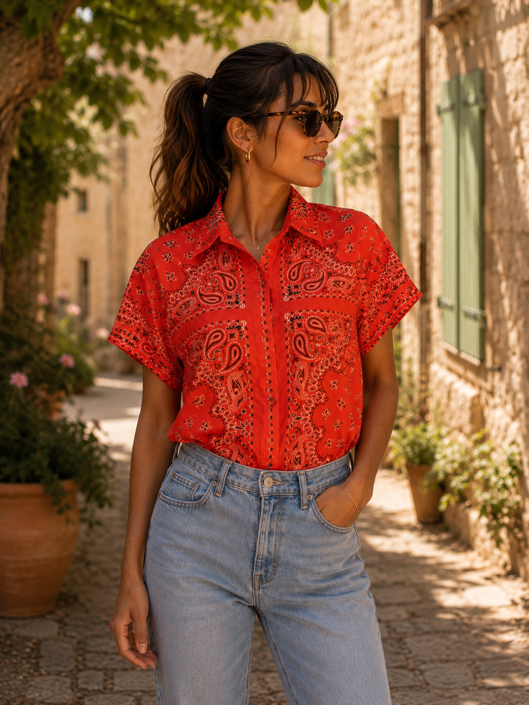 Bandita Shirt - Orange