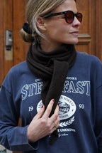 Arthus Chocolate Knit Scarf